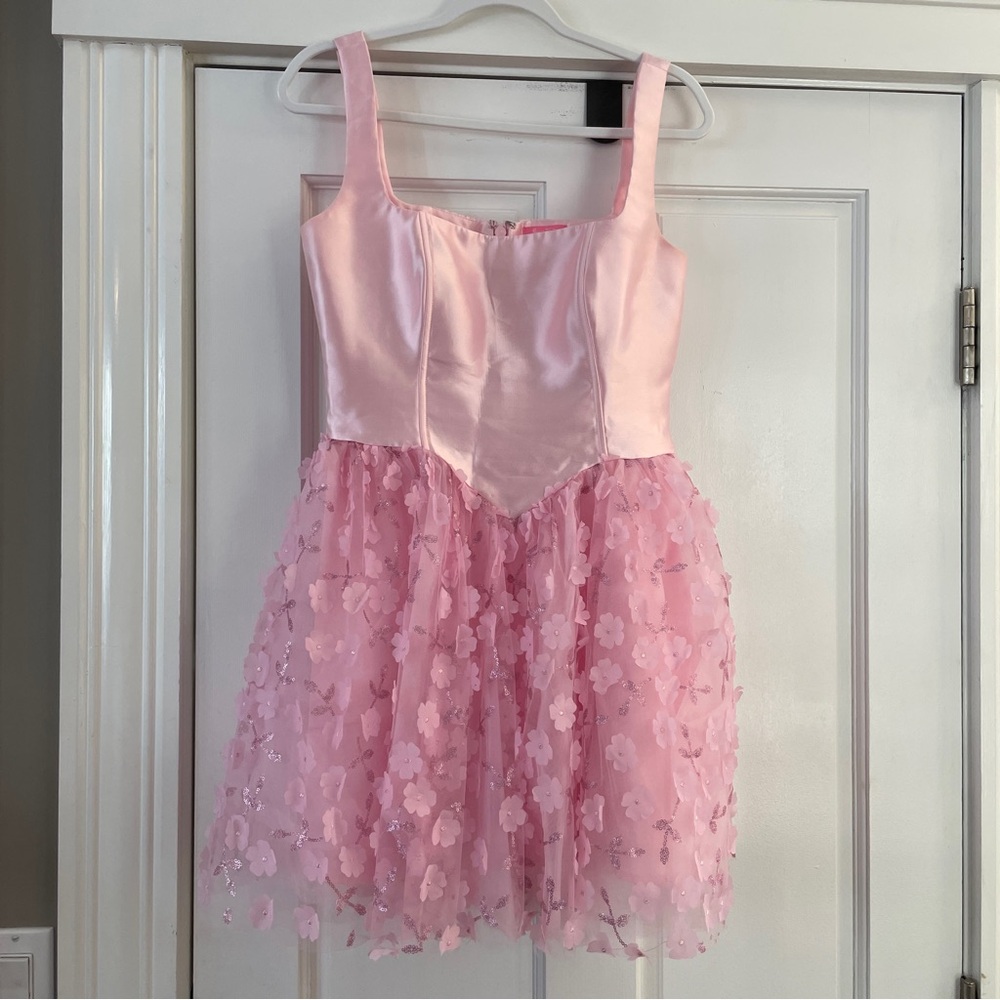 Sugar Thrillz Satin Pink Dress